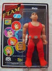 Capitaine Flam Figurine Mala Custom Mego