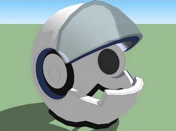 Dessin 3D Casque du Capitaine Flam