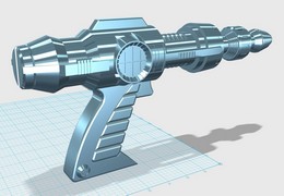 Dessin 3D Pistolet à protons