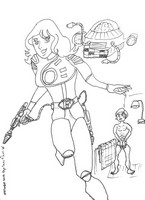 Captain Future, Joan Landor et Simon Wright