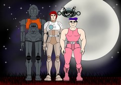 Capitaine Flam, Simon, Grag et Mala