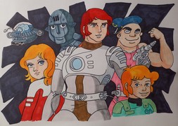 Capitaine Flam, Johann, Ken, Grag et Mala