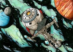Cyberlabe, vaisseau du Capitaine Flam