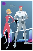 Captain Future & Joan Landor