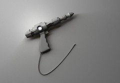 Dessin 3D Pistolet à protons