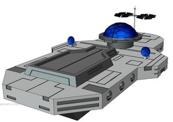 Fichier STL Base lunaire du Capitaine Flam