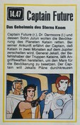 Captain Future - Encart TV  Hörzu (4-10-1980)