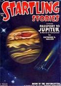 Captain Future Pulp Magazine  25 : Moon of the Unforgotten (Startling Stories)