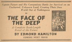 Captain Future Next issue : The Face of the Deep