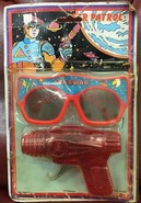 Captain Future Bootleg Gun  Hong-Kong rouge